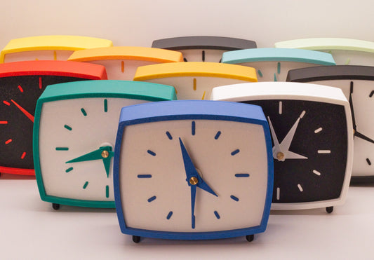 Mid Century Modern Rectangular Desk Clock